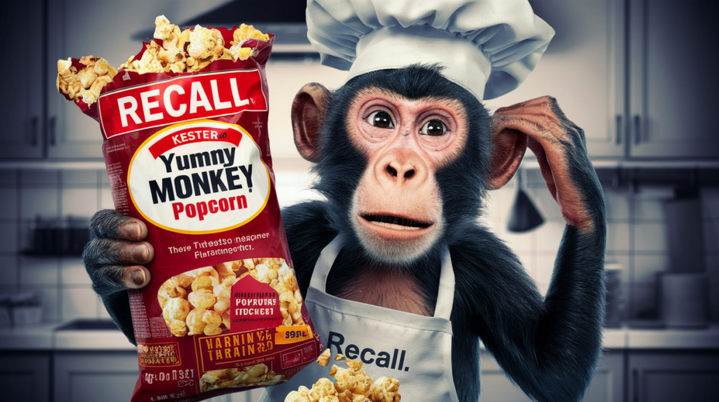 kester yummy monkey popcorn recall